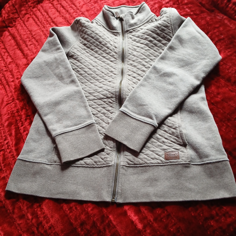L.L. Bean Gray Quilted Kids Hoodie